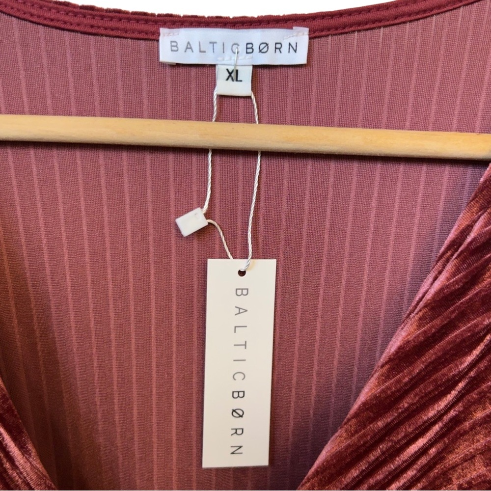 Baltic Born Burgundy Velvet Maxi Dress - Picture 6 of 7